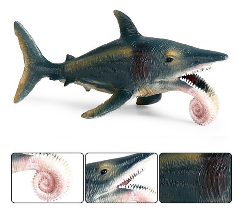 B. Megalodon-tiburón De Juguete Prehistórico Educación Oceán