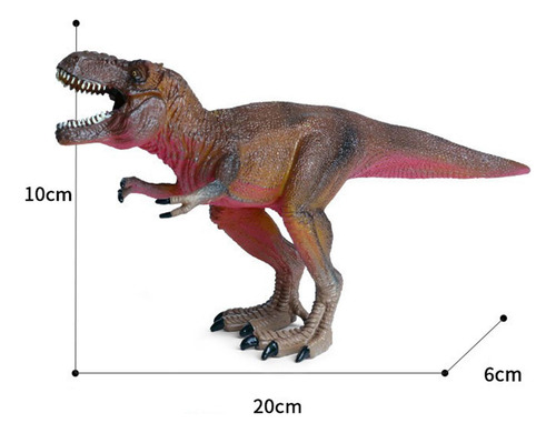 Juguete De Dinosaurio Educativo Tyrannosaurus Rex Rojo