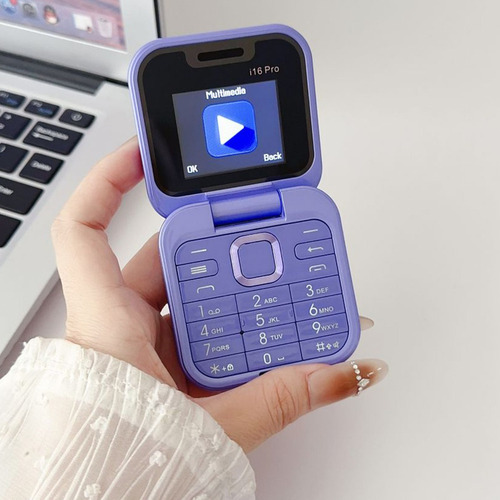 2025 Nuevo Flip Mini Teléfono Móvil Con Radio Fm 2 Tarjetas Sim