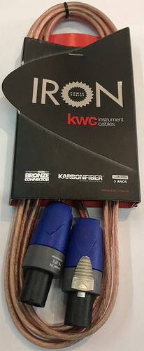 Imagen 1 de 3 de Cable Para Caja Speakon-speakon Kwc Iron 403 De 3 Metros