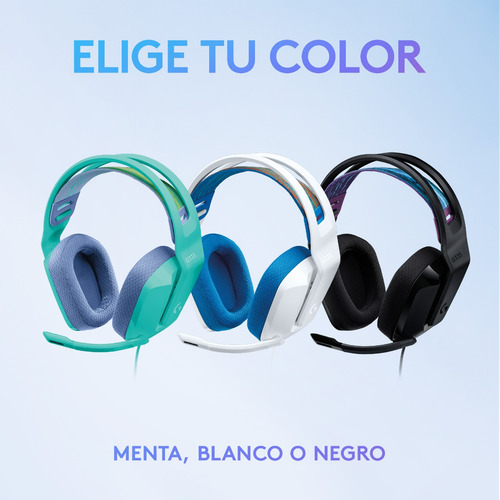 Auriculares G335 Con Micrófono Y Cable Gaming Logitech G Color Blanco