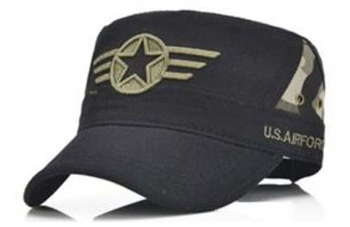 Gorra Hombre Tipo Militar Kast Store Airforce - Negro