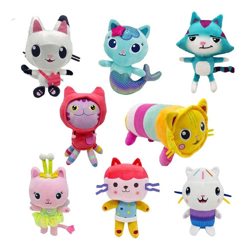 Peluche Gabby's Dollhouse Gaby Toy House Gato Para 8 Piezas