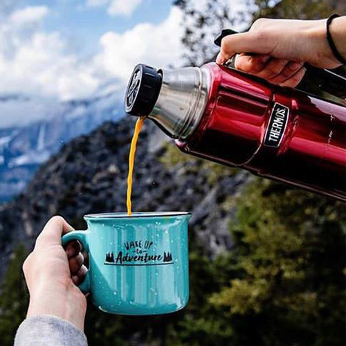 Imagen 3 de 10 de Termo Thermos Manija 1.2 Acero Inoxidable 24 Hs Frio/calor