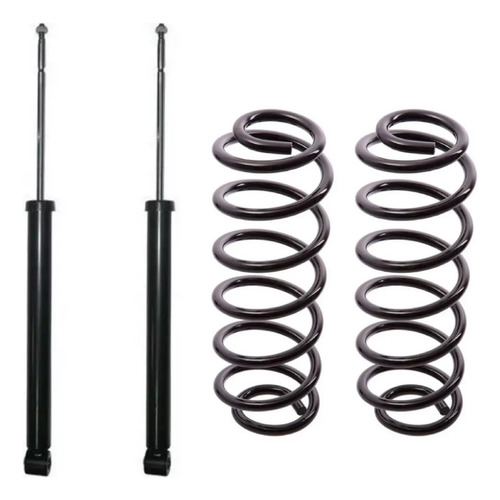Kit Amortiguadores Y Espirales Vw Golf 4 1998/.. Gnc Tras