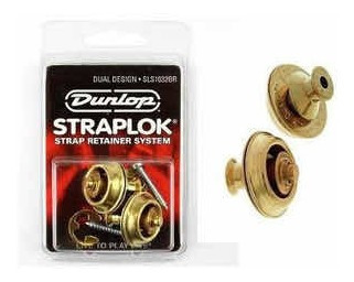 Straplock Dunlop Dual Desing Dorado Entrega Inmediata