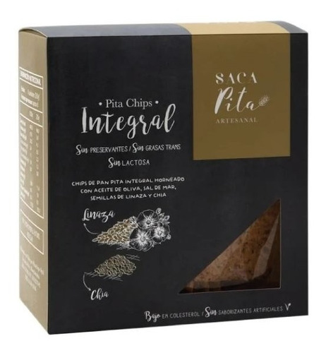 Pita Chips Integral 200g - Galletas Horneadas - Sacapita