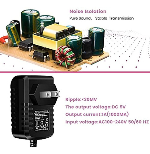 Adaptador De Fuente De Alimentación De Pedal De Guitarra Pig