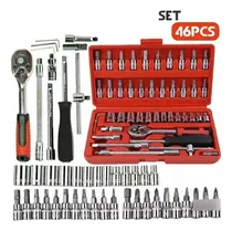 Comprar Juego De Dados Con Reache 46 Piezas Caja De Herramientas