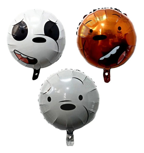 Set Globos Metalizados Animales Escandalosos 45cm X 3 Pzas