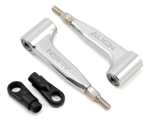 T-rex 700 Dfc Main Rotor Grip Arm Control Link Set H70092t. Prateado (Usado)