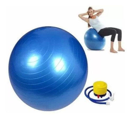 Oferta! Pelota Balon 75 Cm Pilates Yoga + Inflador Pelotas