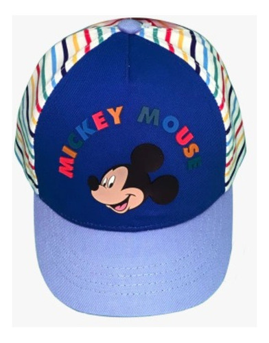 Gorra Cap Visera Mickey Mouse Disney Rayas Infantil Verano