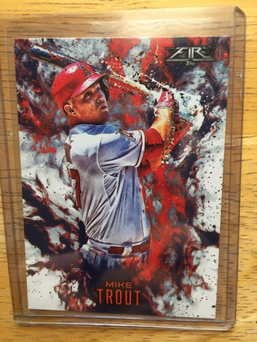 Mike Trout Topps Update Series Fire  