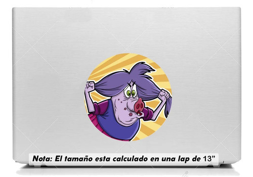 Vinil Sticker Laptop 15cm Villanos Disney Madame Mim Puerc8b