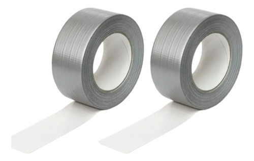 Cinta Demarcatoria Y Advertencia Zaravia Duct Tape Color Gris - Pack X 2 Unidades