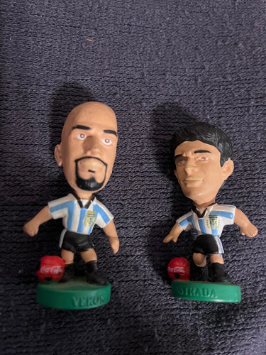 Muñecos Cabezones Argentina Coca Cola 98 (lote De 6) (Usado)