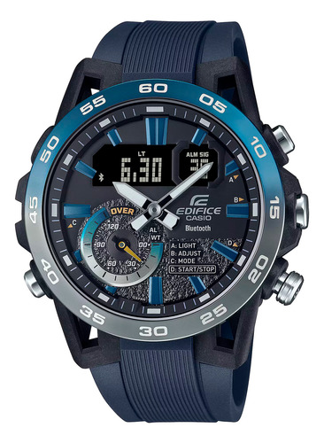 Reloj Edifice Ecb-40np-1a Carbono/acero Hombre Negro