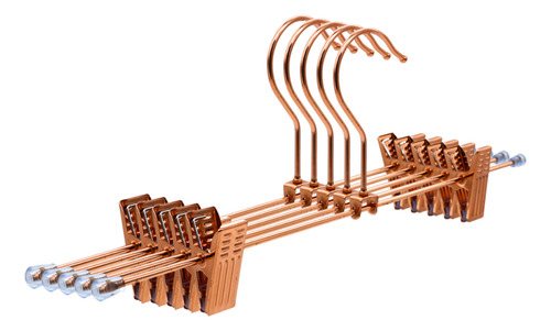 100 Cabide Metal Com Presilha Rose Gold