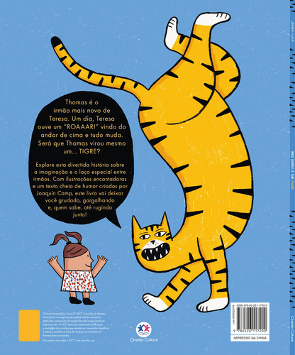 Livro Meu Irmão É Um Tigre De Joaquín Camp 2024 Editora Ciranda Cultural