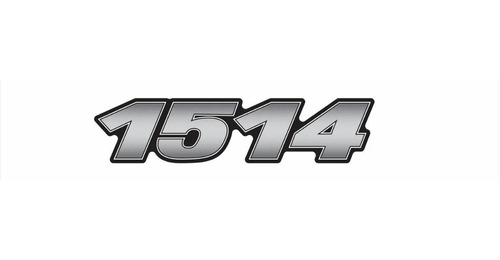 Adesivo Emblema Resinado Compatível Com Mercedes 1514 Cm1514