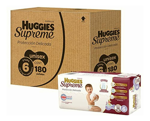 Huggies Supreme, Niño, Etapa 6, 36 Pañales