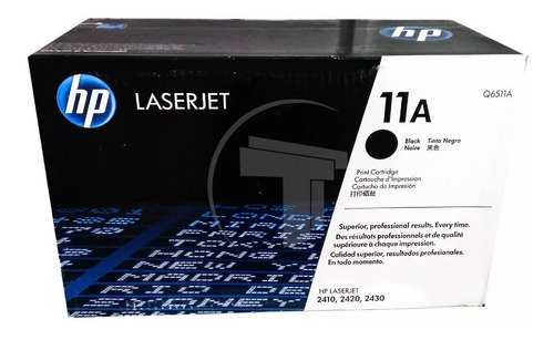 Toner Hp Q6511a 11a Negro 2410 2420 2430 Tt Solo Recarga