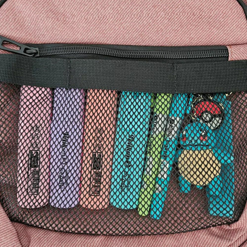 Mochila Kossok Mesh Reforzada Color Marrón Diseño De La Tela Liso