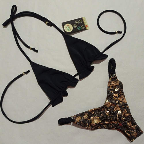 Bikini Brasileño Dorado #goswimwear Holograma New Collection