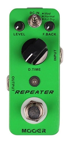 Pedal De Delay Mooer Repeater Micro Series Musicapilar