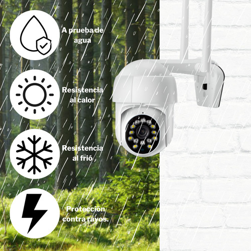 Imagen 5 de 10 de Cámara Seguridad Hogar Ip 66 Exterior Wifi Fullhd Movimiento