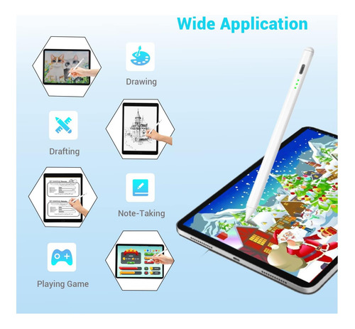 Pen Con Lápiz iPad: Lápiz Óptico Para iPad 10th 9th Palm Con