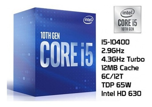 Intel Core I5-10400 Lga 1200 - 10a Gen - Super Precio!