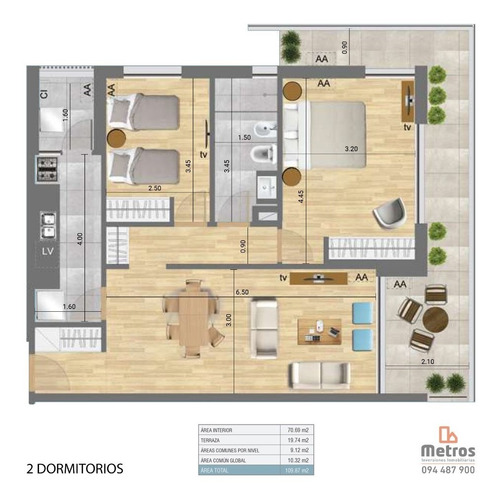 Imagen 9 de 11 de Apto. A Estrenar -venta En Carrasco -2 Dorm. -frente A Lago
