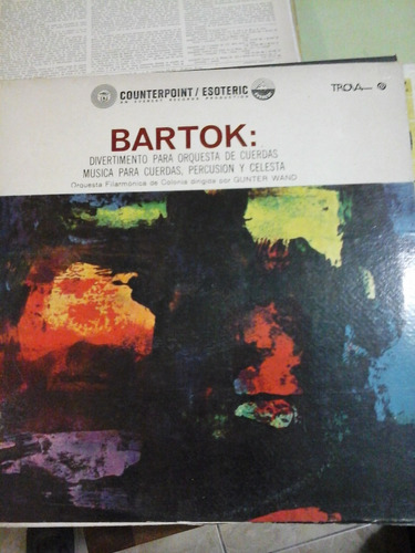 Vinilo 4219 - Bela Bartok - Divertimento Orquesta Cuerdas