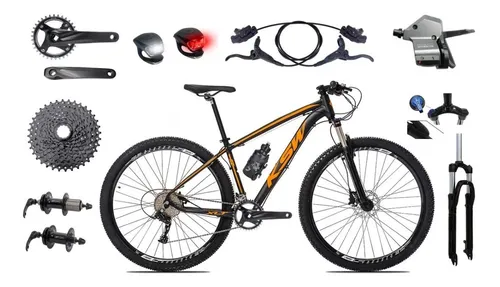 Bicicleta Aro 29 Ksw 1 X 9v Hidr ulico Trava E K7 11 40