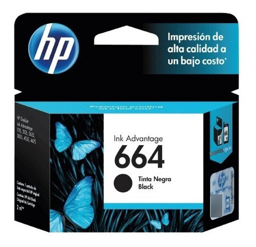 Cartucho Hp 664 Negro