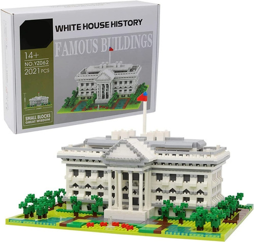 Set De Construcción The White House 3d - 2021 Piezas - Nuev