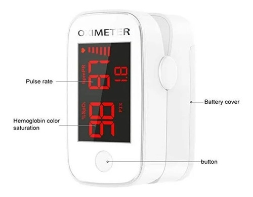 Imagen 2 de 4 de Sensor De Oxigeno Yimi Life Fingertip Ym101