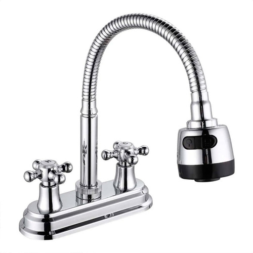 Mezcladora Lavabo 4 Pulgadas Cromado Pulido Grifo Llave Baño