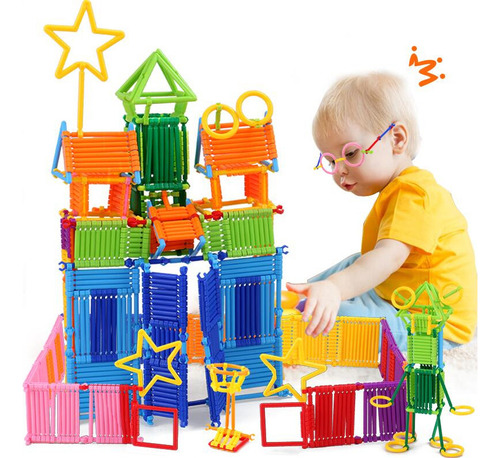 Children Stacking Game Toys Diy Splicing