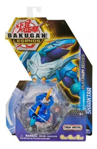 Juguete Azul Transformable En Tibur n Bakugan Platinum Febo