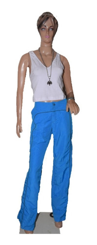 Scombro Pantalon Tipo Cargo Color Turquesa Promo