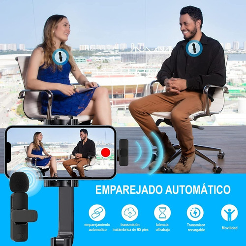 Micrófono Inalámbrico Para Android Lavalier Solapa Usb-c C