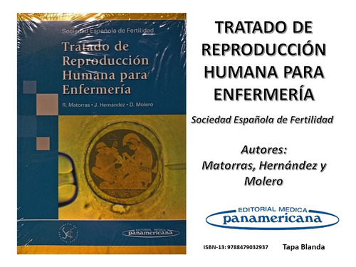 Libro Tratado Reproducción Humana Para Enfermería Medica Pan