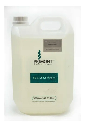Shampoo Neutro Primont X 5000ml Ph Balanceado