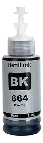 Refil Tinta Comp T664 L110 L120 L220 L355 L365 L375 L395 Bk