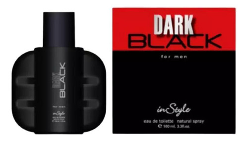 Perfume Negro Oscuro Para Hombre Edt 100 Ml