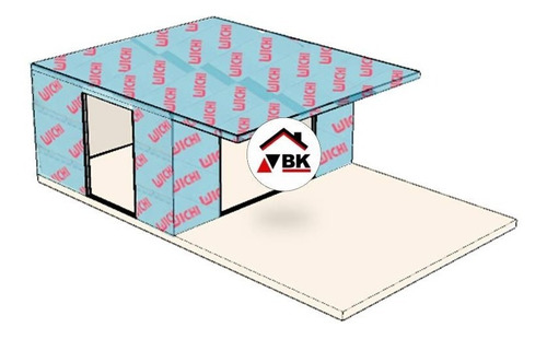 Imagen 2 de 5 de Wichi Roofing - Membrana Hidrófuga 1,16 X 26mts Techo/pared