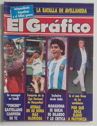 Revista El Grafico 3559 Maradona Argentina Alemania 1987 Fs